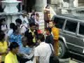 Monk protested at Silpakorn Monk protested at Silpakorn