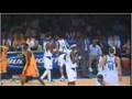 Matt Barnes tackles the Devin Harris. Matt Barnes tackles the Devin Harris.