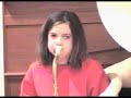Jessi Practices Her Sousaphone - 1994 Jessi Practices Her Sousaphone - 1994