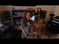 Miri Ben-Ari in her home studio, playing a tribute to one of her favorite artists, Whitney Houston, I Will Always Love You. www.facebook.com twitter.com