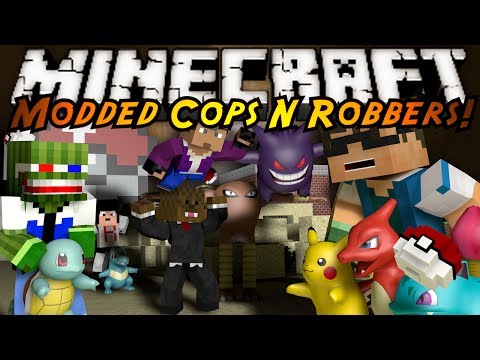 Minecraft Mini-Game : MODDED COPS N ROBBERS! POKEMON!