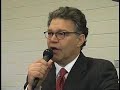 al franken is competing with jack nelson-pallmeyer for the minnesota democratic party's endorsement for us senate. here is his stump speech to a senate district convention in eagan, a twin cities suburb. franken won most of the delegates at this particular convention.