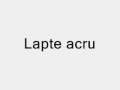 Lapte-acru