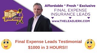 Final Expense Leads Testimonial