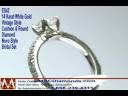videos de 14K White Gold Round Diamond Novo Style Engagement Ring Setting 0.28 tcw. ES42 MDC NYC