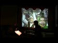 Ladrang Kampung for flute, Javanese drums, Javanese gamelan, live audio and video - Steve Everett Performers: Soloists: Jessica Sherwood, flute and Tom Sherwood, gender and kendhang (drums) Gamelan ensemble on video, Sonic Generator (Atlanta, Georgia USA) Jessica Sherwood, peking Ted Gurch, slenthem Brad Ritchie, demung Tom Sherwood, kempul, kenong, kempyang, kethuk, gong ageng Yayoi Everett, bonang panerus  Steve Everett, bonang barungThis work, written in August 2000, is a traditional setting of a Javanese gamelan cyclical form, ladrang and uses a five-note Javanese scale, slendro.  Flute, drums, and gamelan instruments are processed with the Kyma composition environment.  Interactive processing of the instruments is drawn from a spectral analysis of the sekaten gamelan instruments at STSI Conservatory of Music in Surakarta, Java (recorded 1999).  Real-time analysis-resynthesis of the instruments is performed using Kyma utilizing spectral parameters from the sekaten gamelan. This work is part of a two-hour shadow play, KAM, for Javanese puppeteer, gamelan and western musicians, and interactive sound and video, based on the play Ki Ageng Mangir by Indonesian author and political dissident, Pramoedya Ananta Toer.  The composer met with Toer in Jakarta on two occasions in developing the work.  Shadow puppets and music interact with the use of Kyma, Eyecon infrared motion capture system, and Isadora video processing program.  KAM was most recently featured as concluding performance at the Society of Ethnomusicology 50th International Conference in Atlanta in 2005.Ladrang Kampung was performed at ICMC2003 in Singapore and has been recorded by Gamelan Asmårådånå of Singapore on their CD Fusion Gamelan, with dizi (Chinese flute) solo.This video was taken of a performance at Georgia Institute of Technology on November 12, 2007.Steve Everett is professor of music at Emory University in Atlanta (http://www.steveeverett.org/)