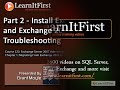 Install Exchange 2007 on a New Server and Troubleshoot Problems