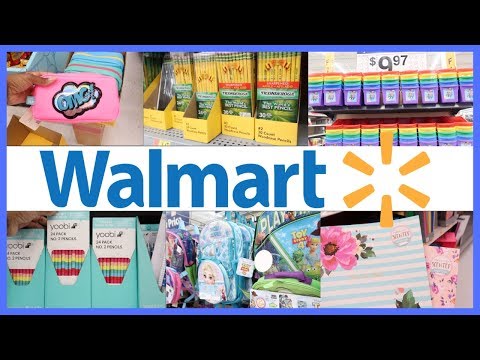 WALMART BACK TO SCHOOL SUPPLIES SHOP WITH ME 2019 - YouTube
