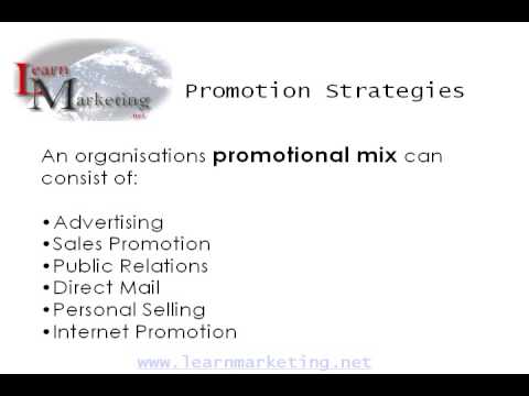 Promotion (marketing) - A short presentation on Promotion Strategies presented by www.learnmarketing.net.