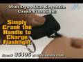 Mini Dyno LED Keychain Crank Flashlight
