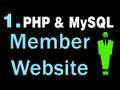1. How to Create A Basic Membership Website System Using PHP and MySQL Tutorial