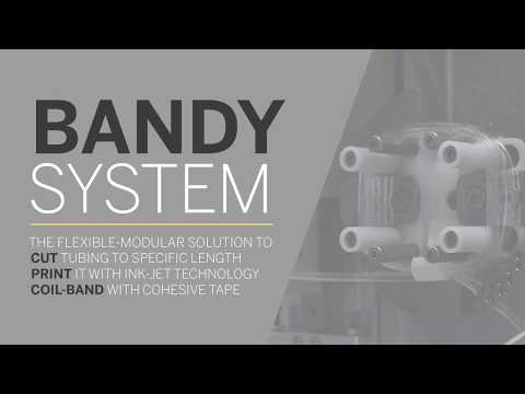 Sistema Bandy per il taglio, l'avvolgimento e la fascettatura del tubo