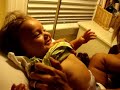 Cleopatra being tickled!