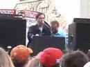 WGA Solidarity March Hollywood Blvd Patric Verrone speak\ WGA Solidarity March Hollywood Blvd Patric Verrone speak\