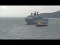 HMS Albion L14 LPD Ship Royal Navy Plymouth Sound 9th October 2009