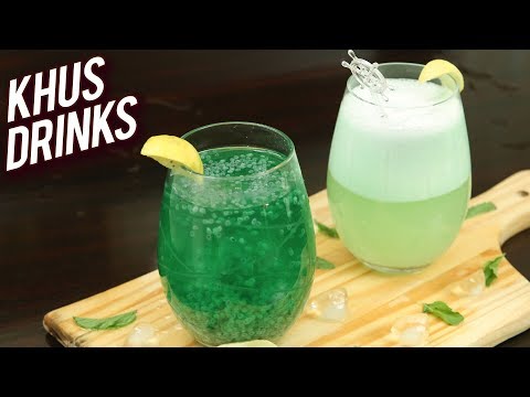 Homemade Khus Drinks – Summer Cooler Recipes – Quick Party Mocktail Recipes – Ruchi