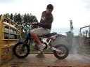 pitbike burnout