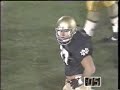 ND vs. USC 1989 Kowalkowski gets Marinovich