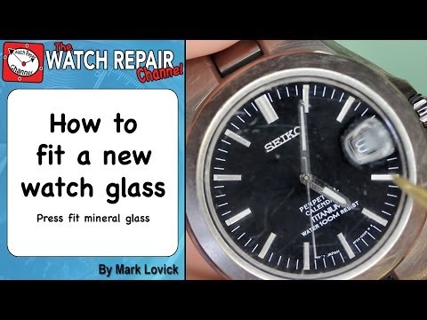 how to repair glass on a watch