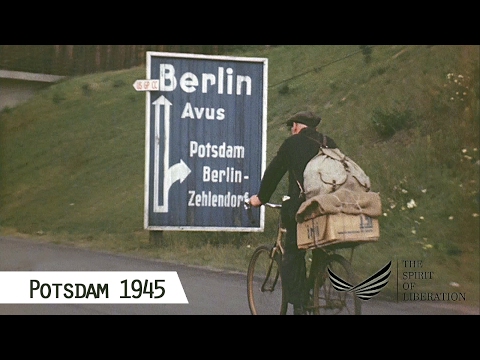 Potsdam im Juli 1945 (nach dem 13.7., in Farbe und  ...