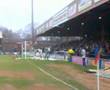 York fans throwing toilet roll at Halifax mascot
