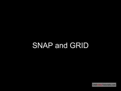 how to turn off grid snap in autocad