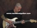 Rhythm elements into Blues guitar lesson clean strat Pentatonics chords licks solo