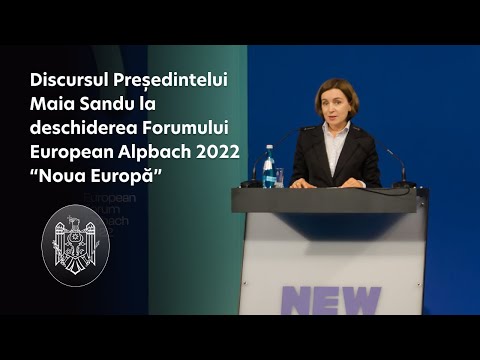President Maia Sandu at the Alpbach European Forum: "Combating disinformation, strengthening energy security, the common fight against corruption and extending the EU peace project are four key issues for tomorrow's Europe"