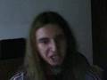 Quake player on webcam while playing ;)