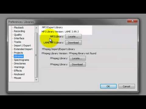 how to locate lame mp3 encoder