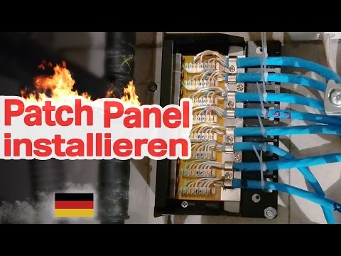 how to connect rj45 to patch panel