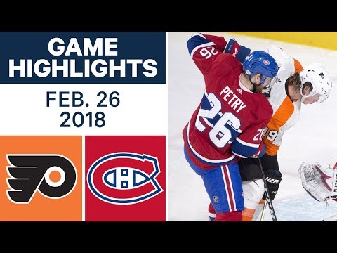 Video: NHL Game Highlights | Flyers vs. Canadiens - Feb. 26, 2018