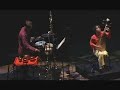 a multimedia work 'ancient dances' for pipa and percussion. 2rd movement by wu man. percussion,bob schulz