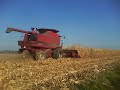 Combine Harvesting Corn in Indiana
