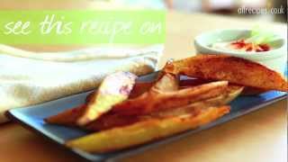 Baked sweet potato wedges