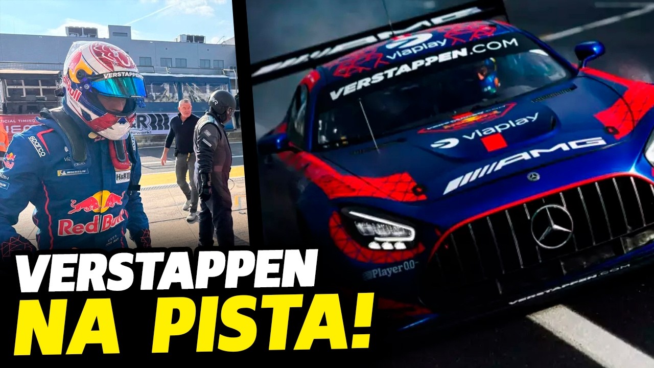 VERSTAPPEN SAI DO JAPÃO E ESTÁ NA PISTA EM NURBURGRING COM MERCEDES GT3 | FÓRMULA 1 | GP EM CASA