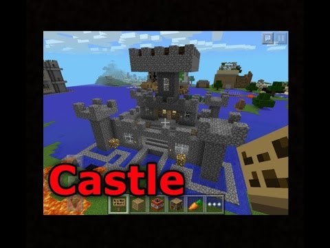 how to make a castle in minecraft p e