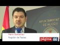Mario Santacreu, Regidor de Festes. Explica concert dia 27 de decembre. Alcoi.