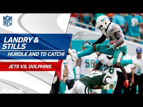 Video: Jarvis Landry's Ridiculous Hurdle After the Grab & Kenny Stills' TD! | Jets vs. Dolphins | NFL Wk 7