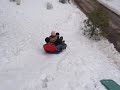 snow sledding snow sledding