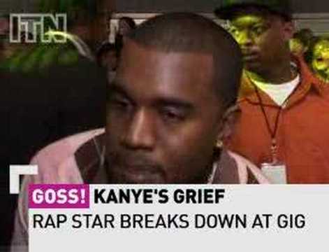 Kanye West breaks down and cries for mum at London gig Video