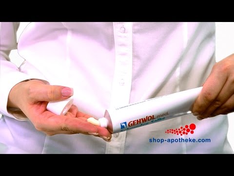 Hilfe bei verhornter, trockener Haut! Wie wendet man GEHWOL med Schrundensalbe richtig an?