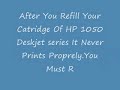 Reset HP 1050 DeskJet Series Cartridge