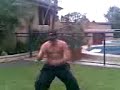 David running at mario