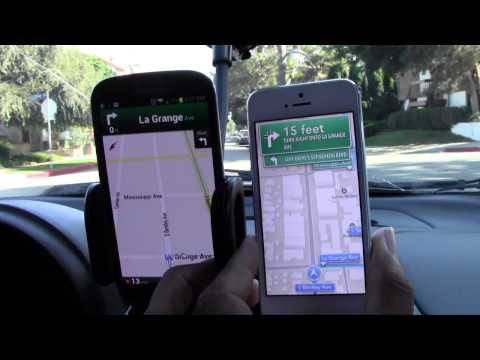 LIVE Navigation Comparison - iPhone 5 vs. Galaxy S3 (Part 1)