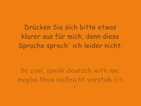 Die Prinzen - Be cool speak Deutsch