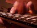 Playing seven string guitar