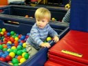 Fynn in the Ball Tub