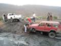 How NOT to pull a truck out of the mud (FULL CLIP)