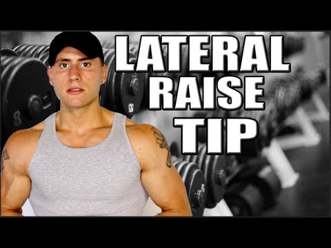 lateral raise - In this video I talk about mistakes many people make when performing the dumbbell lateral raise. Often times people grab weight that is way to heavy and sacr...